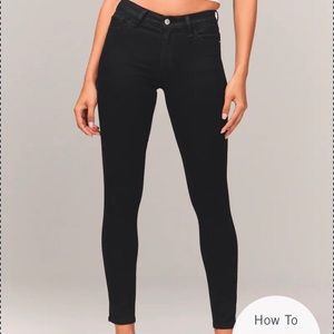Abercrombie and Fitch mid rise super skinny jeans